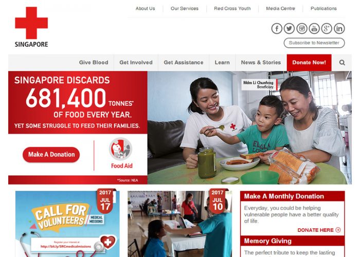Singapore Red Cross Corporate Website